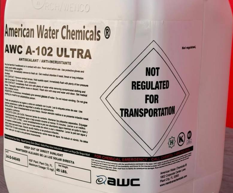 Antiincrustante AWC® A-102 Ultra bidón 20.45 kg (45 lb)